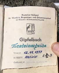 altes Gipfelbuch