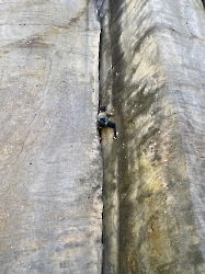 Warmklettern an der Spanischen Wand fürIII