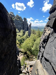 Nördliche Pfaffenschluchtspitze Blick aus dem Südweg