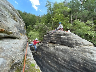 Sahra und Tom beim Ostüberfall