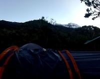 Tag 1.4 Blick von Machame Camp auf Kilimanjaro, Kilimanjaro 2018