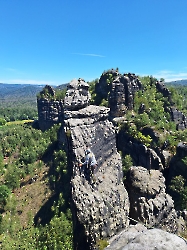 Klettern in den Schrammsteinen