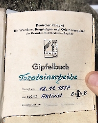 altes Gipfelbuch