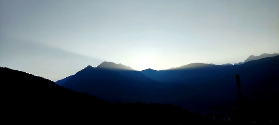 21 der Sonnenuntergang von unserem Zeltplatz in Estensan